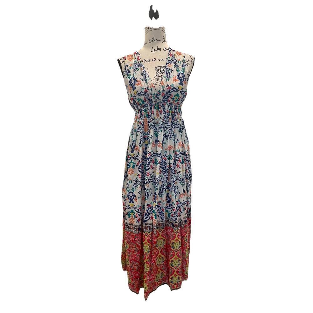 ROBERTA ROLLER RABBIT MAXI DRESS ROSETONE DAKOTA SZ XS QUIET LUXURY COTTAGECORE - Picture 4 of 16